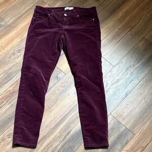 CAbi Women's Deep Burgundy Skinny Jeans